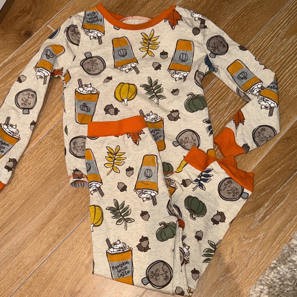 Kids' Pumpkin Spice Pajama Set